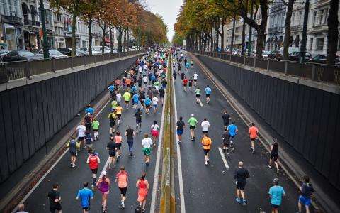Spring sports; the Paris Marathon and the Jardin des Tuileries